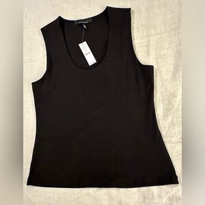 White Market Black House WHBMFORME™ All Ways Stretch Scoop Neck Shell, L, NWT!